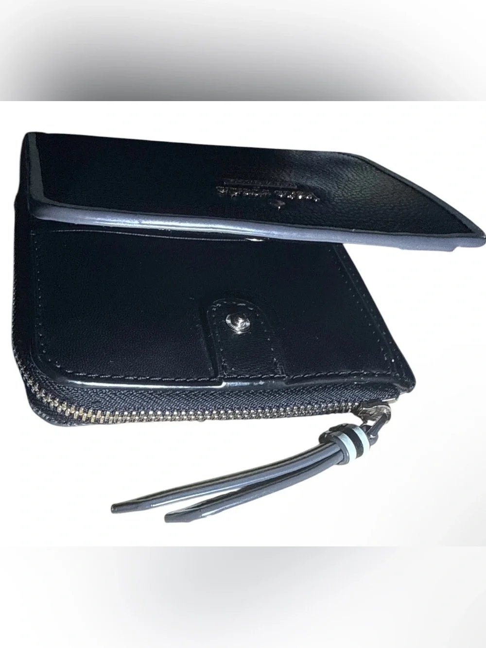 Kate Spade New York Patterson Drive Painted Edge Small L-Zip Bifold Wallet